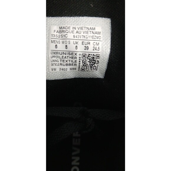 Converse Chuck Taylor All Star Leather Unisex Shoes Sneakers Size M6 W8 - Picture 7 of 8